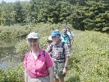 Ruth Bennett McDougal Dorrough; Hiking NCT FLT M21 North Country Trail Conference 2001 Stoney Pond Hike-05